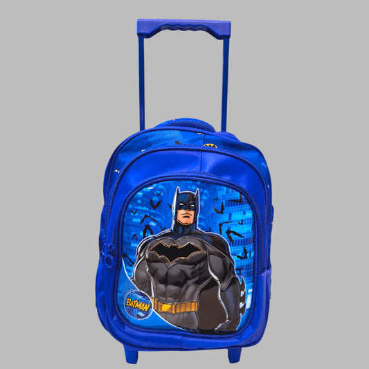 Batman-Themed School Trolley Bag For Grade KG To 1 MJ Toys