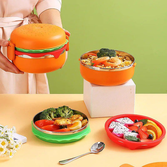 Burger stainless steel lunch box MJ Toys