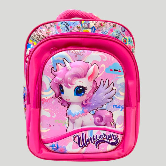 Unicorn Theme School Bag For Grade KG & 1 MJ Toys