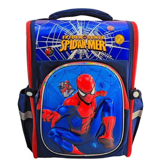 Spiderman 3D School Bag for Grade 1 & 2 MJ Toys