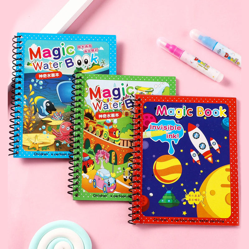 Magic Water Drawing Coloring Book MJ Toys