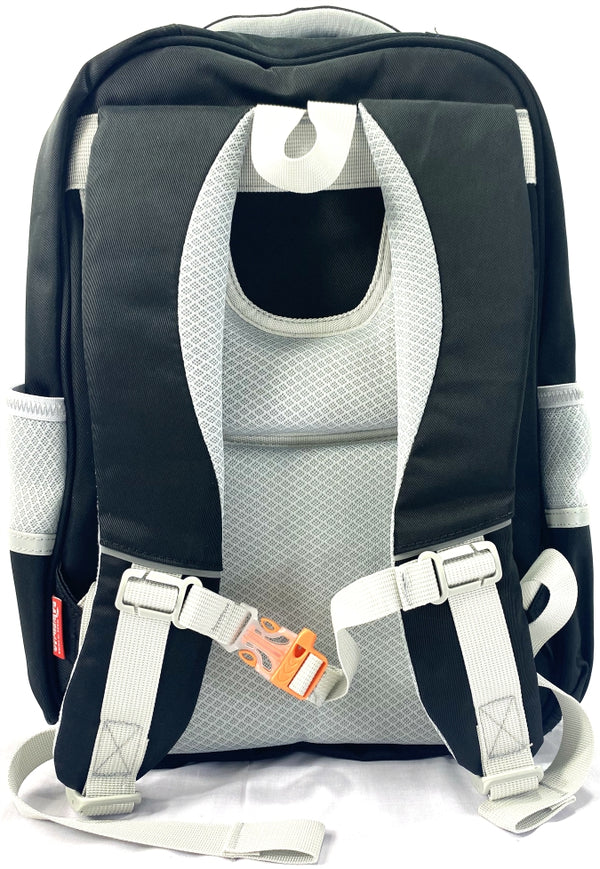 Daermao Kids' Backpack – Black & White, Durable, Lightweight, Multi-Pocket, Waterproof School Bag for Boys & Girls with Astronaut Design MJ Toys