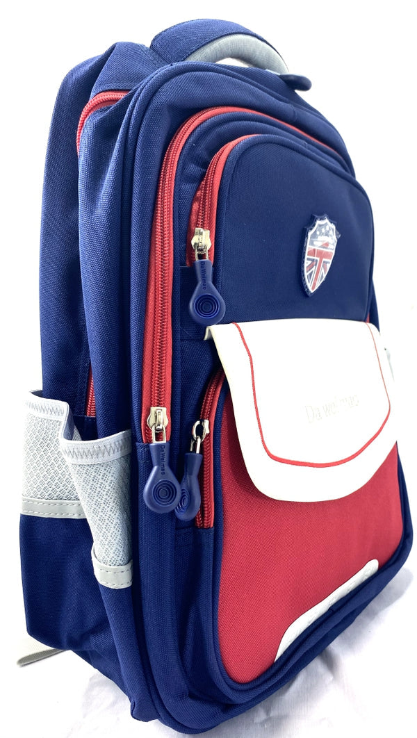 Daweimao Kids' Backpack – Stylish, Durable, Multi-Pocket, Waterproof, School Bag for Boys & Girls with UK Badge Design MJ Toys