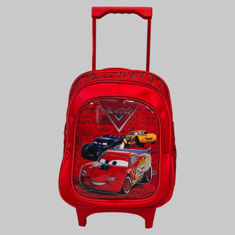 Car Theme School Trolley Bag for Grade KG and 1 MJ Toys