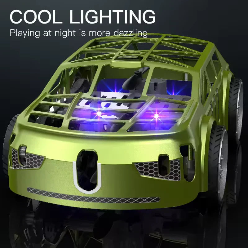 2in1 Remote Control Mini Drone Car With Lights MJ Toys