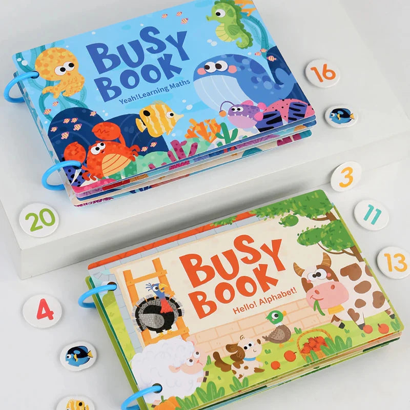 Learning Education Montessori Kids Busy Book MJ Toys