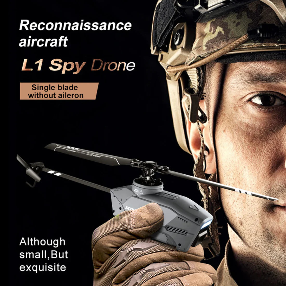 4DRC L1 RC HD Camera Helicopter With 2 Cameras MJ Toys