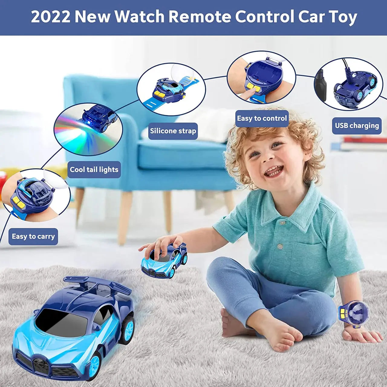 2.4GHz Mini Watch RC Alloy Car AL Karam Toys