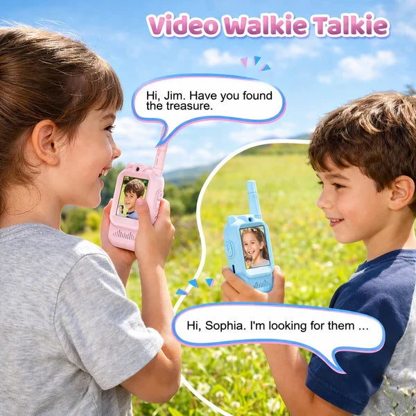2-Pcs Rechargeable Kids Video Walkie Talkie Set MJ Toys