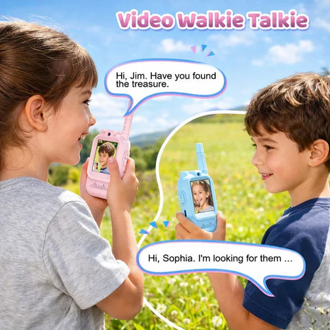2-Pcs Rechargeable Kids Video Walkie Talkie Set MJ Toys