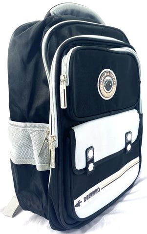 Daermao Kids' Backpack – Black & White, Durable, Lightweight, Multi-Pocket, Waterproof School Bag for Boys & Girls with Astronaut Design MJ Toys