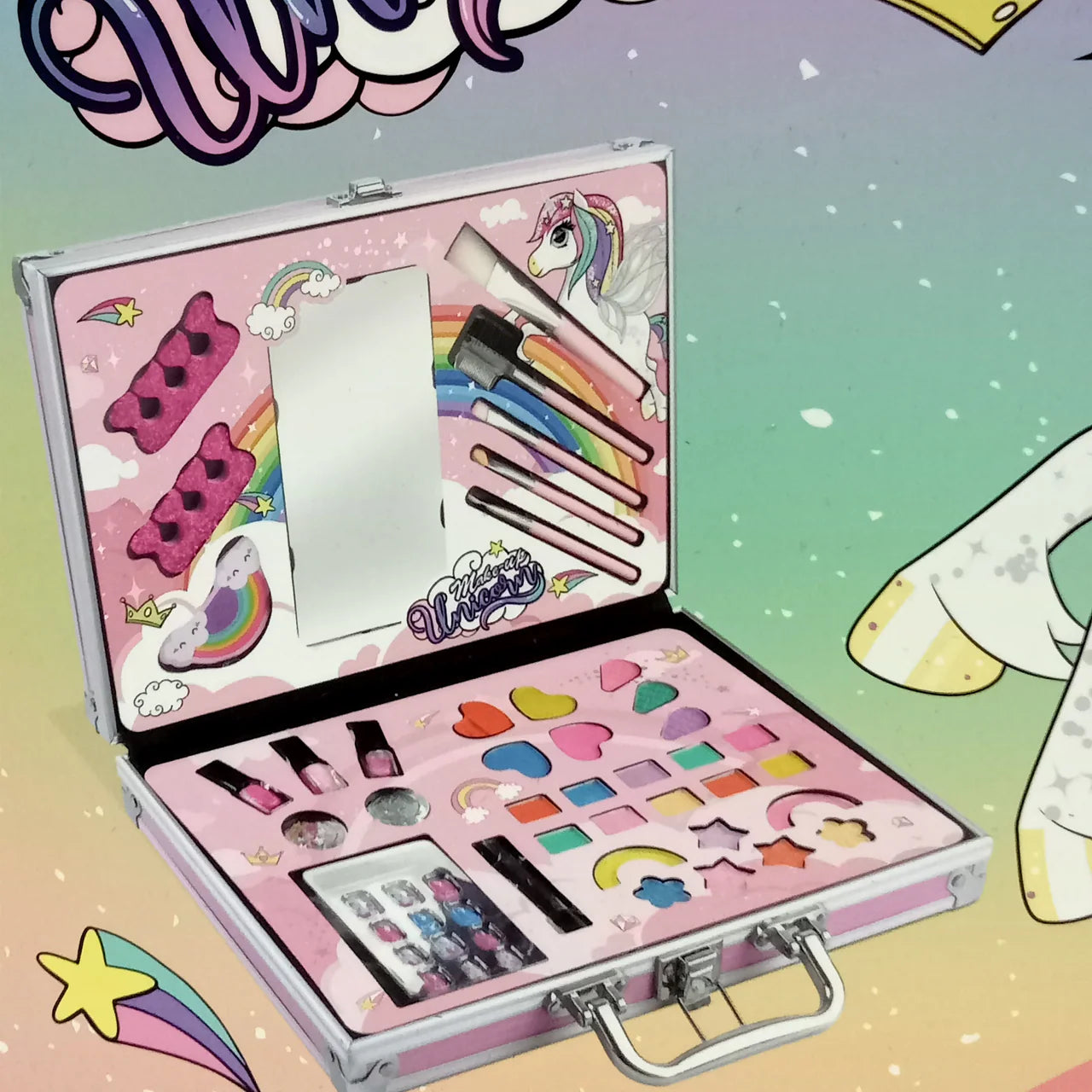 Premium Unicorn Makeup Beauty Brief Case MJ Toys