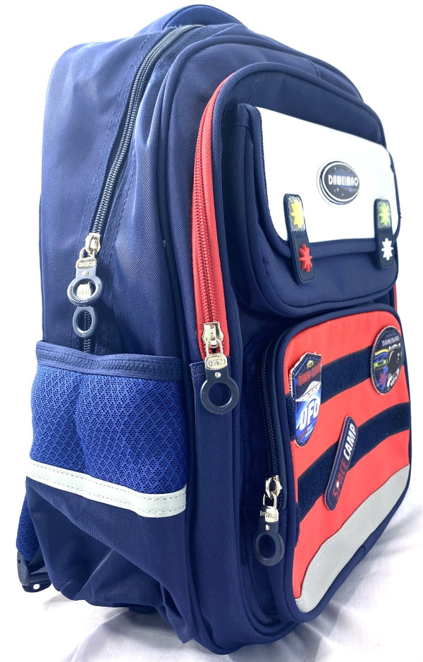 Daweimao Kids' Backpack – Space Theme, Astronaut & UFO Patches, Durable, Stylish, Multi-Pocket, School Bag for Boys & Girls MJ Toys