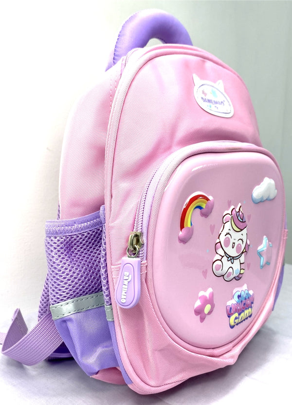 Cute Unicorn Kids' Backpack – Pink, Lightweight, Durable, Multi-Pocket, Waterproof, School Bag for Girls with 3D Cartoon Design MJ Toys