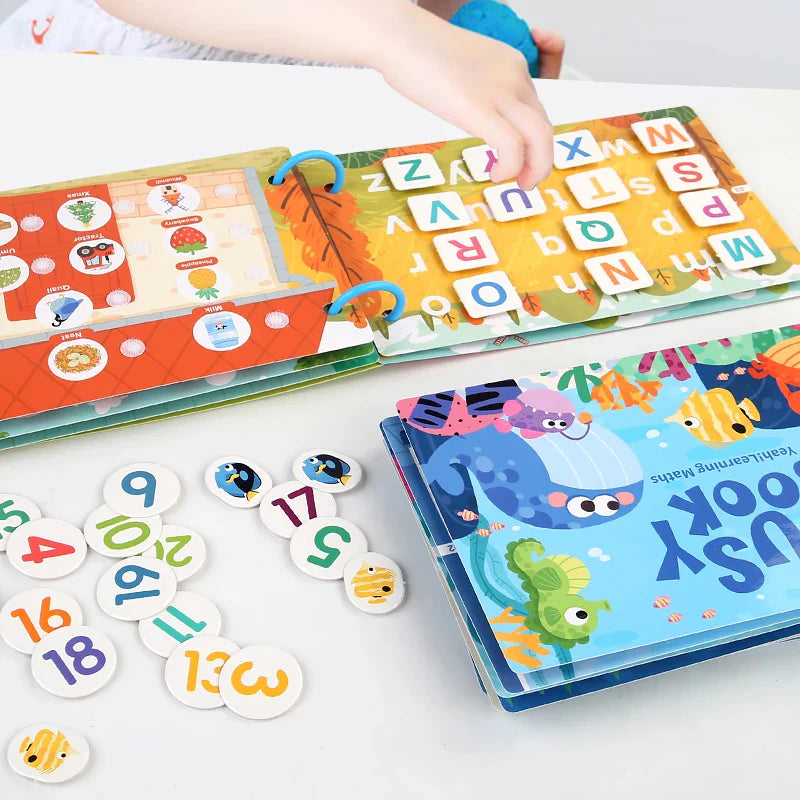Learning Education Montessori Kids Busy Book MJ Toys