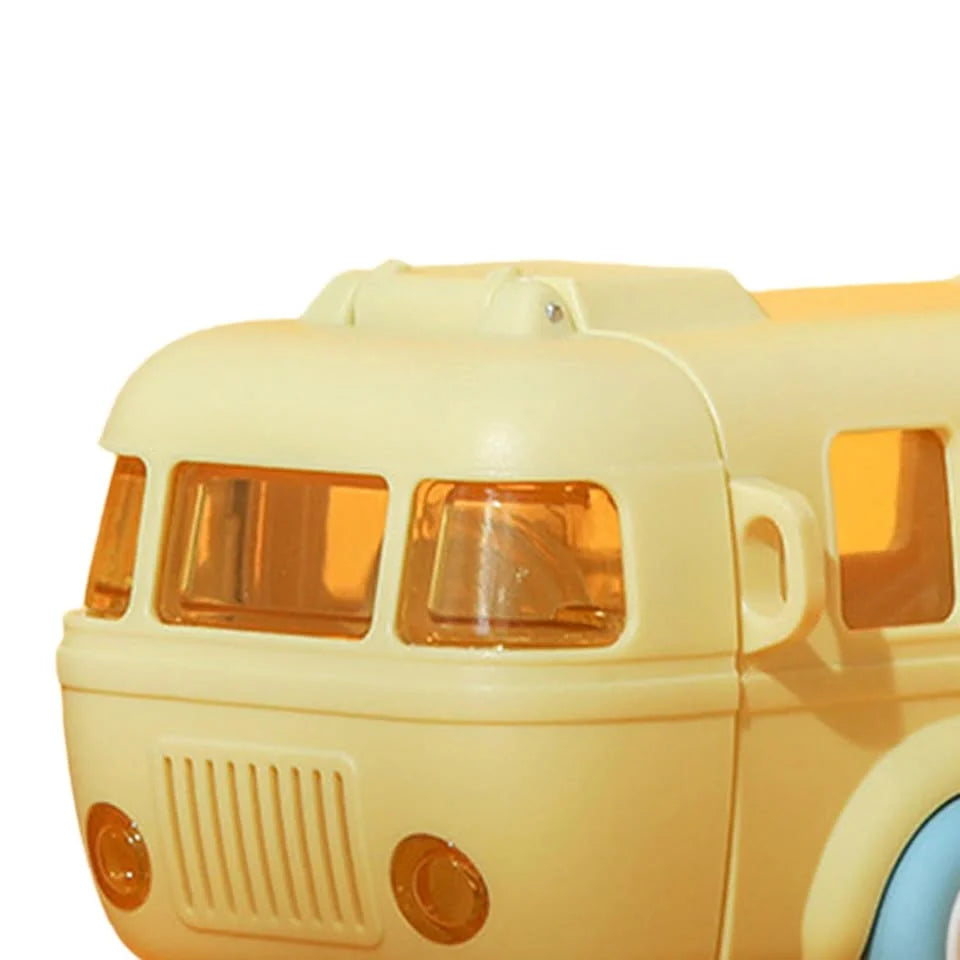 Bus Buddy – 500ml Kids Water Bottle with Moving Wheels & Silicon Straw MJ Toys