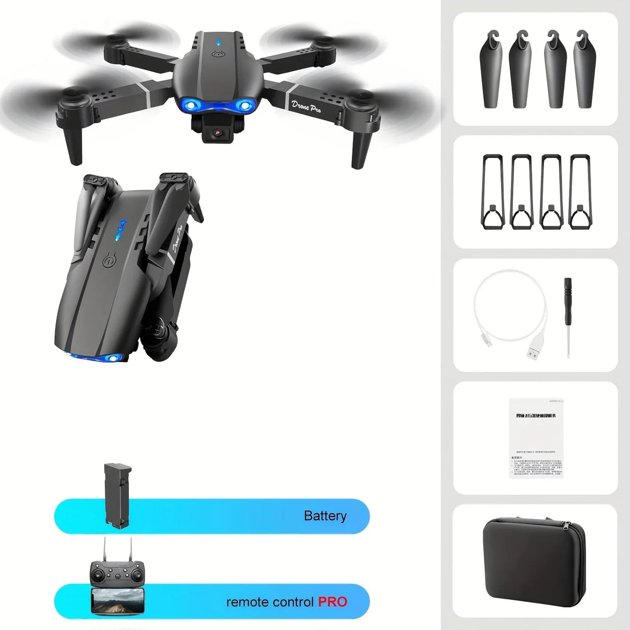 E99 Remote Control Quadcopter With Dual Camera MJ Toys