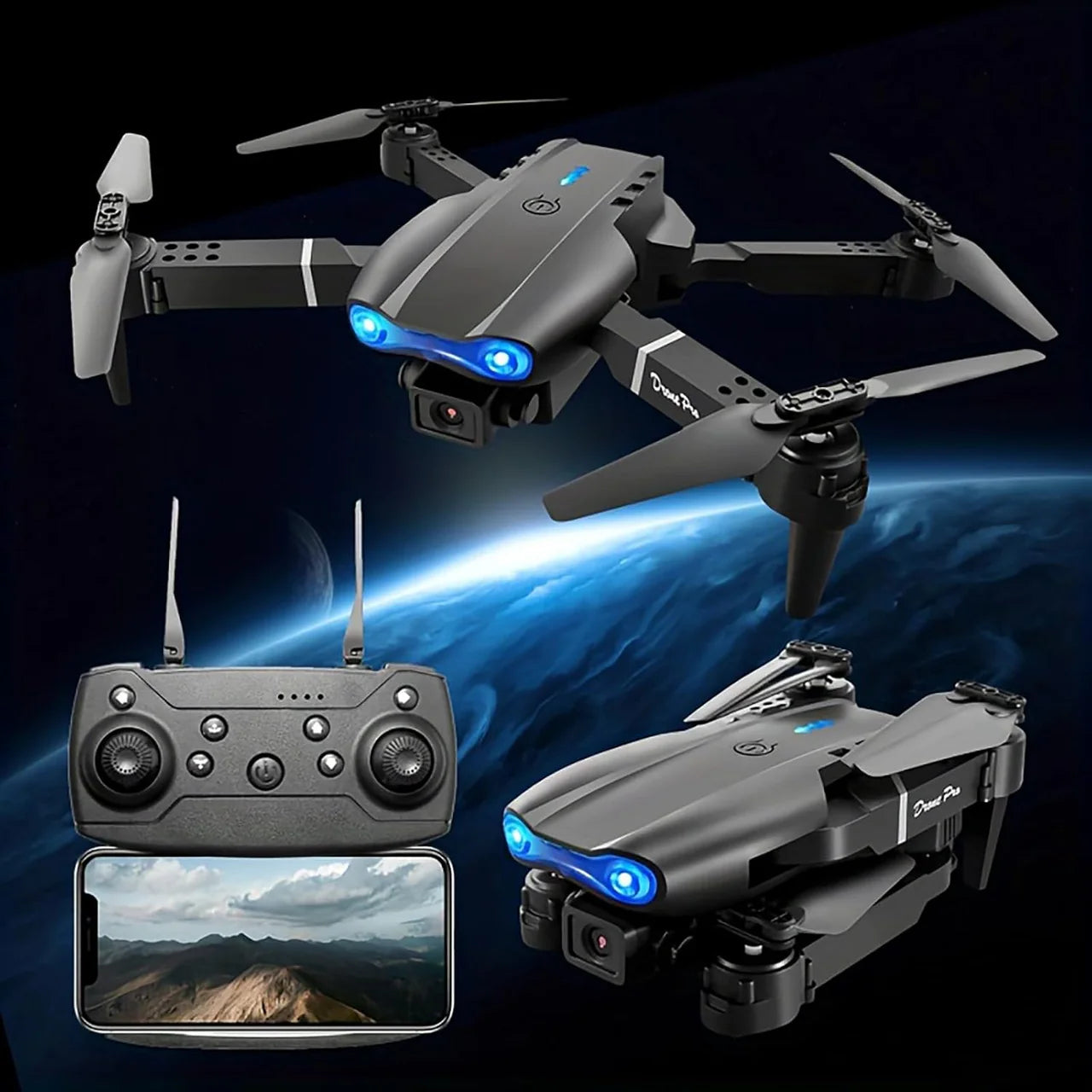 E99 Remote Control Quadcopter With Dual Camera MJ Toys