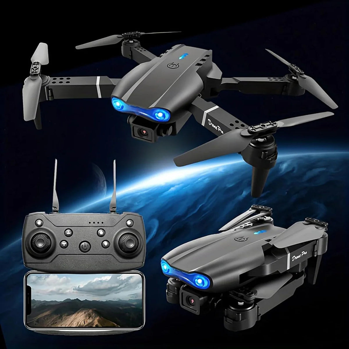 E99 Remote Control Quadcopter With Dual Camera MJ Toys