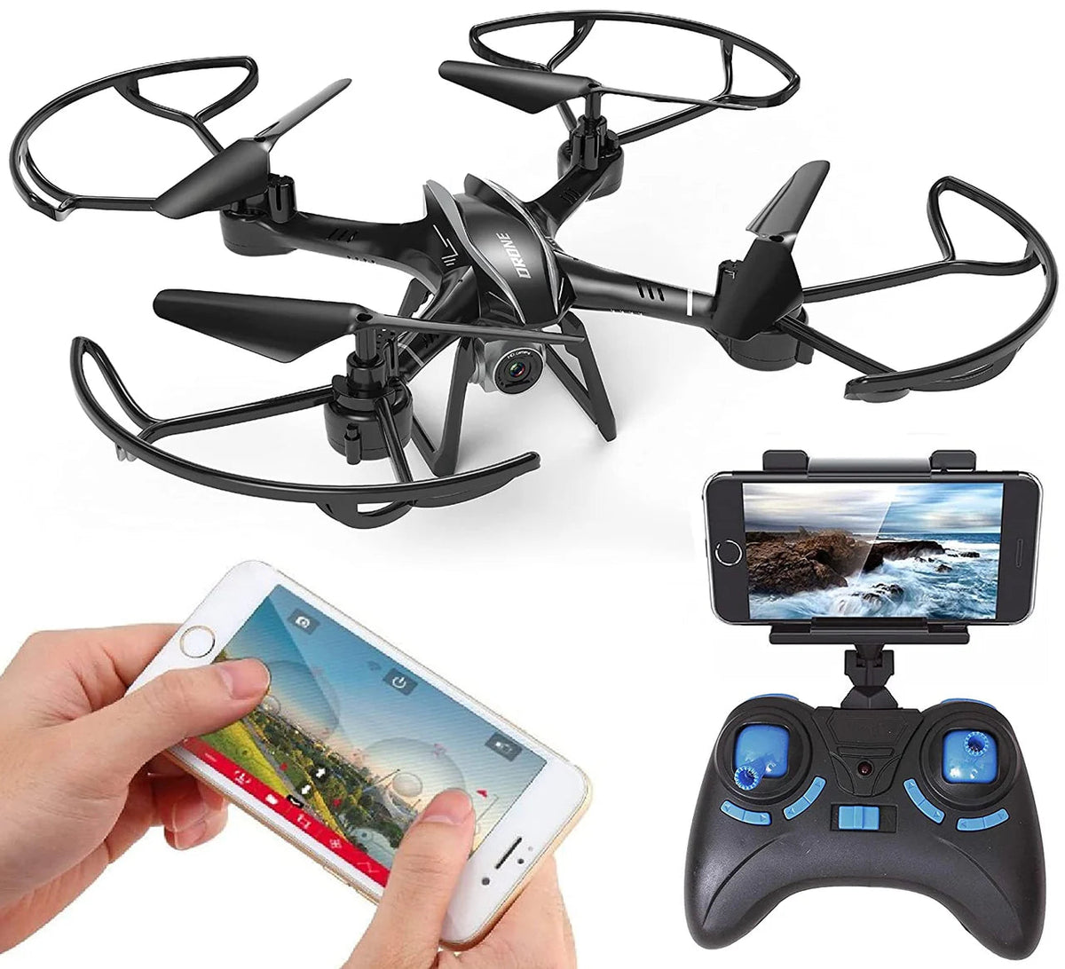 WIFI HD Camera Drone with FPV Gyro Flash Lights (no reviews yet) MJ Toys