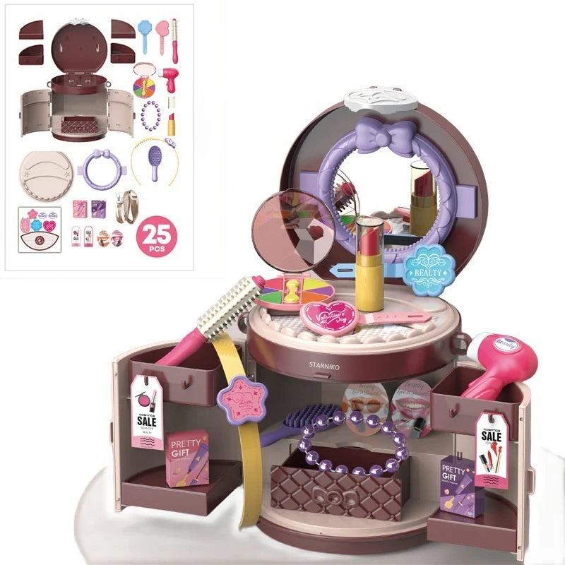 Beauty Fashion Makeup Handbag Playset 25 Pieces MJ Toys