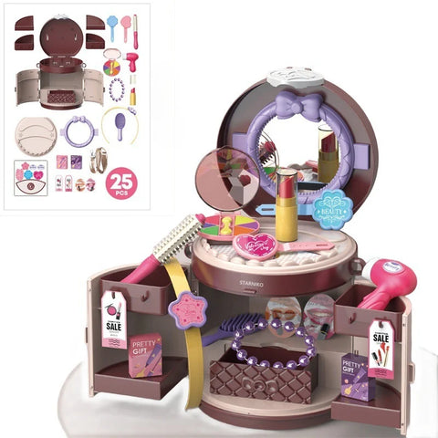Beauty Fashion Makeup Handbag Playset 25 Pieces MJ Toys
