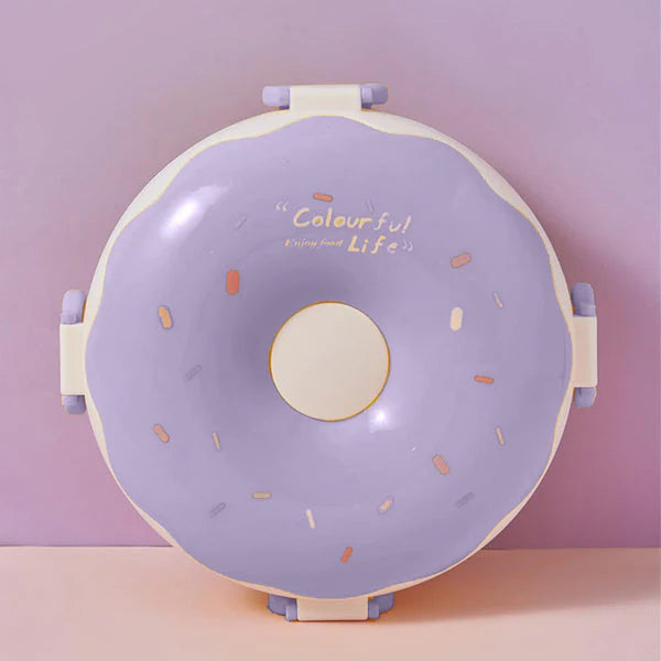 Donut Purple Stainless Steel Lunch Box MJ Toys