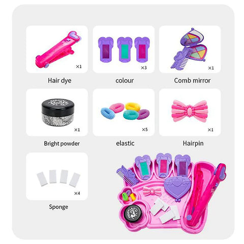 Children's Hair Dyeing And Makeup Set MJ Toys