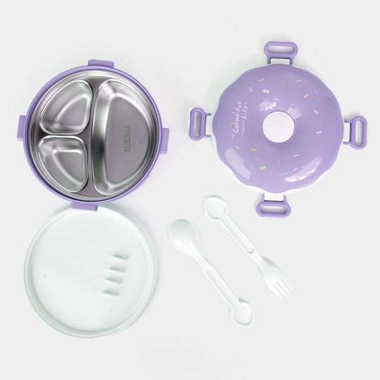 Donut Purple Stainless Steel Lunch Box MJ Toys