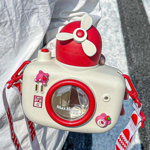 Camera Water Bottle with Leak-Proof Lid – Ideal for Travel MJ Toys