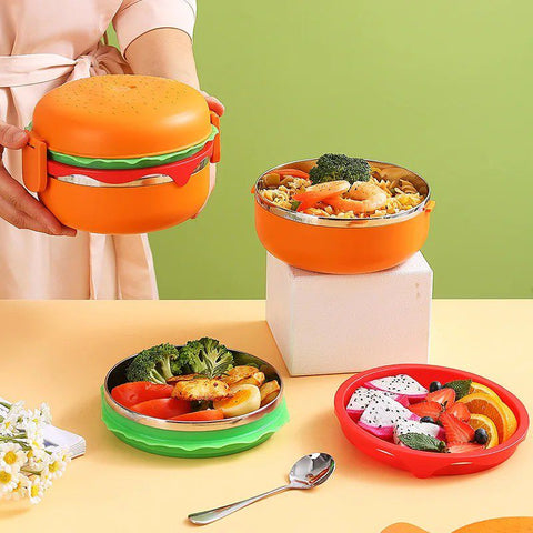 Burger stainless steel lunch box MJ Toys