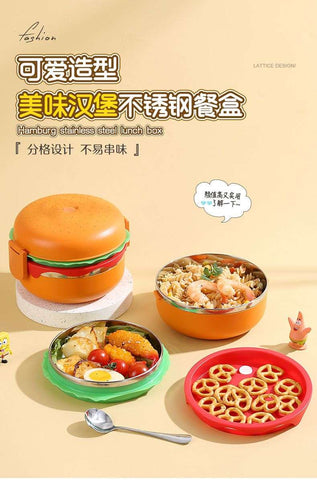 Burger stainless steel lunch box MJ Toys