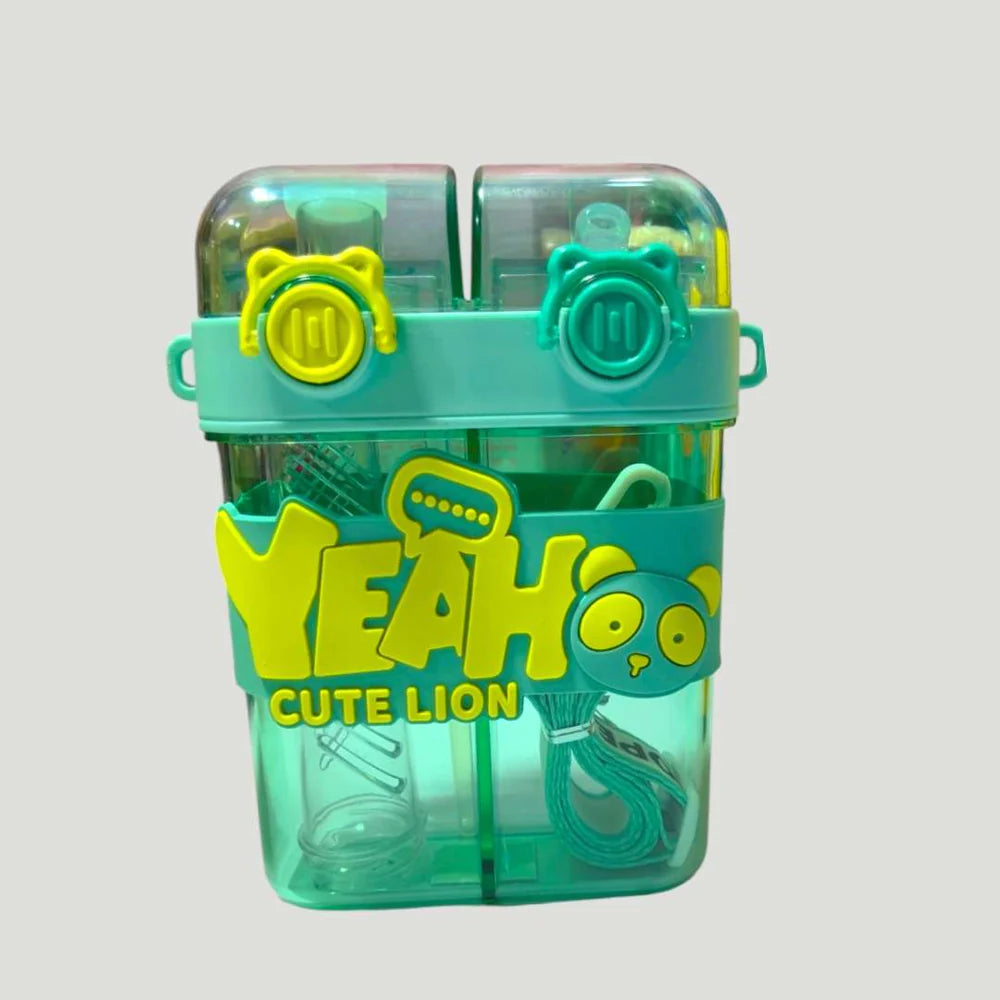 Hydro Duo – Double Chamber Water Bottle with Straw & Sport Lid, Leakproof MJ Toys