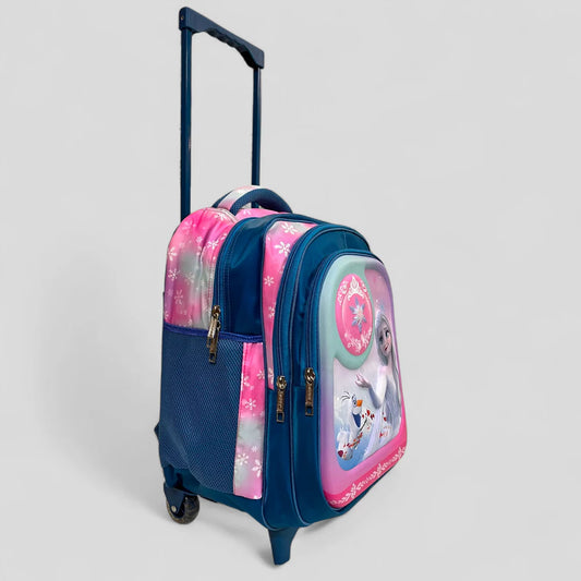 Frozen Theme School Trolley Bag- For Grade 3 to 6 (20"Inch) MJ Toys