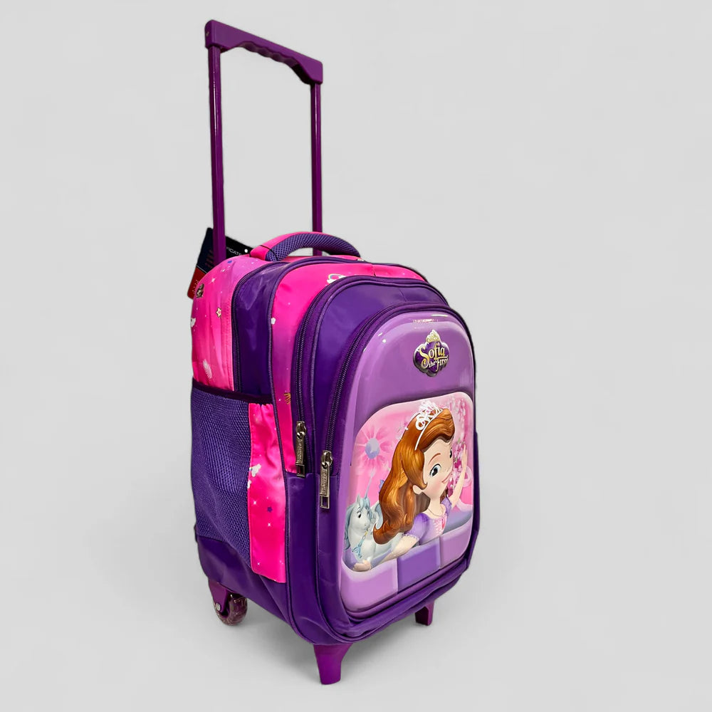 Sofia Theme School Trolley Bag- For Grade (3 to 6) 20" Inch MJ Toys