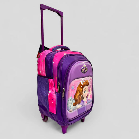 Sofia Theme School Trolley Bag- For Grade (3 to 6) 20" Inch MJ Toys