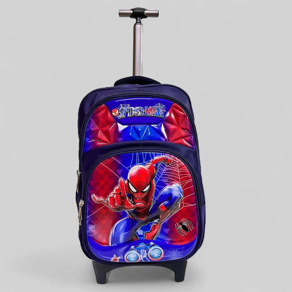 Spider Man School Trolley Bag for Boys Class 5 to 8 (22" inch) MJ Toys