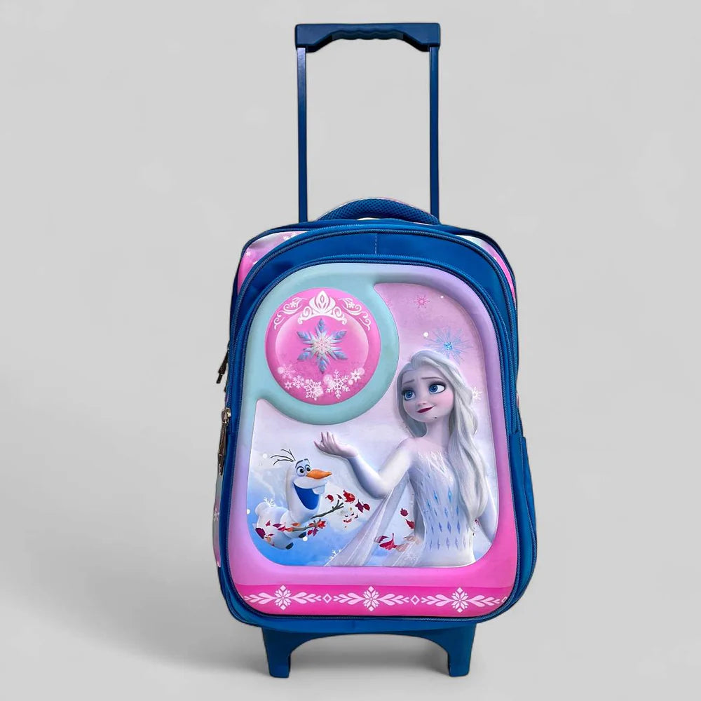 Frozen Theme School Trolley Bag- For Grade 3 to 6 (20"Inch) MJ Toys