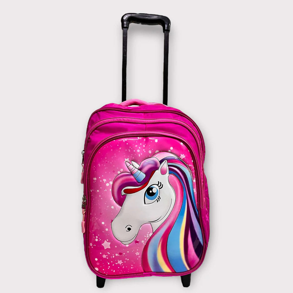 Unicorn School Trolley Bag For Grade 2 to 4 (18" inch) MJ Toys