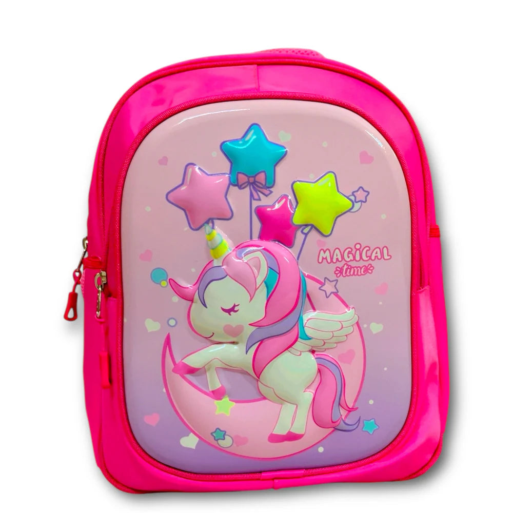 3D Unicorn-Themed School Bag for KG1 & KG2 MJ Toys