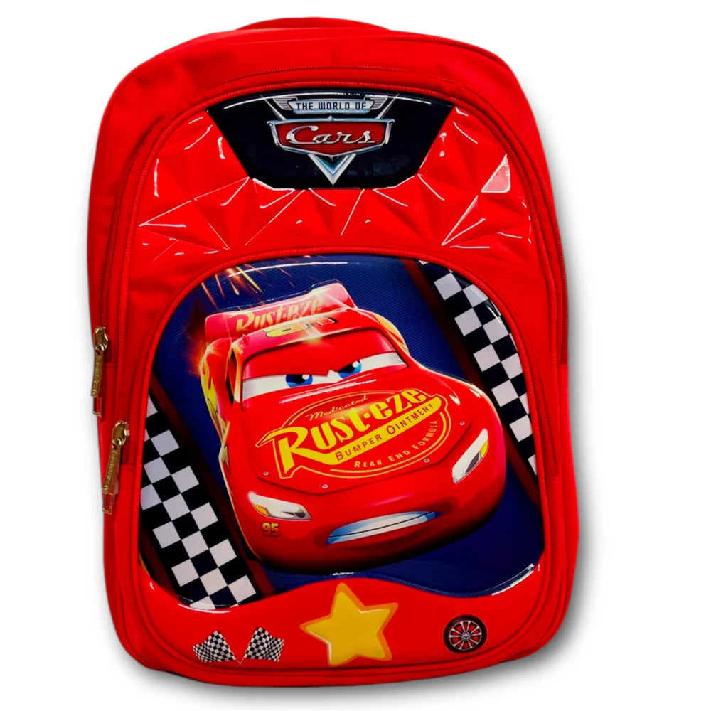 McQueen Car School Bag For Grade (4 & 5) MJ Toys