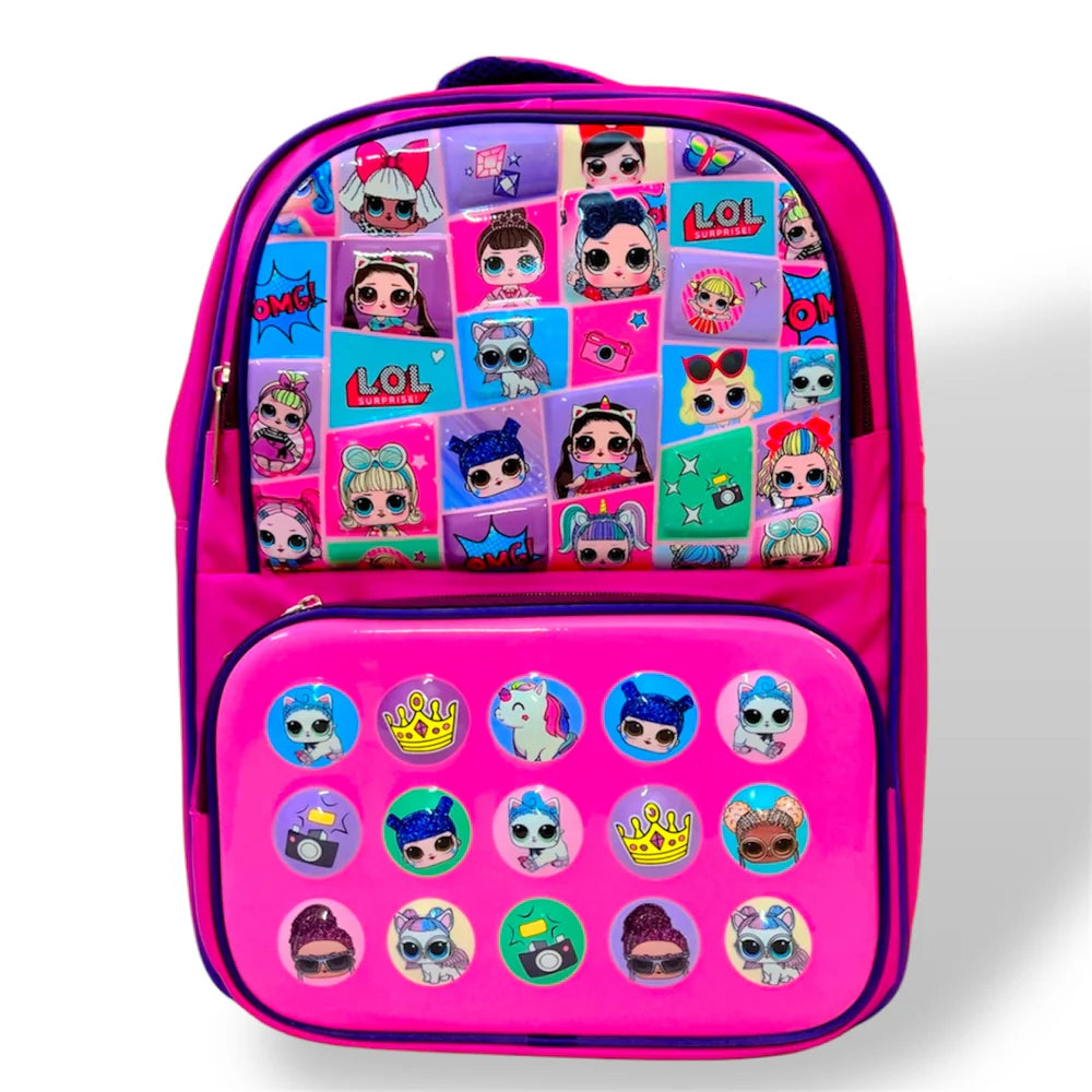 Lol Dol Theme School Bag For Grade 4 & 5 MJ Toys