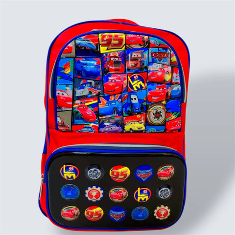 McQueen Car School Bag For Grade 4 & 5 MJ Toys