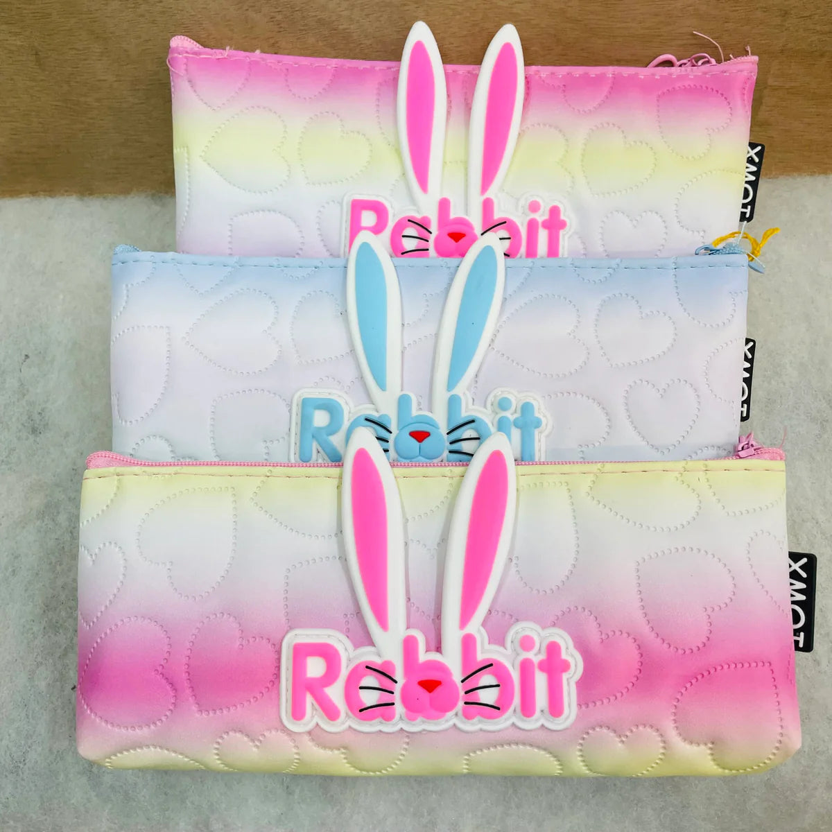 New Rabbit Theme Pencil Pouch For School Kids MJ Toys