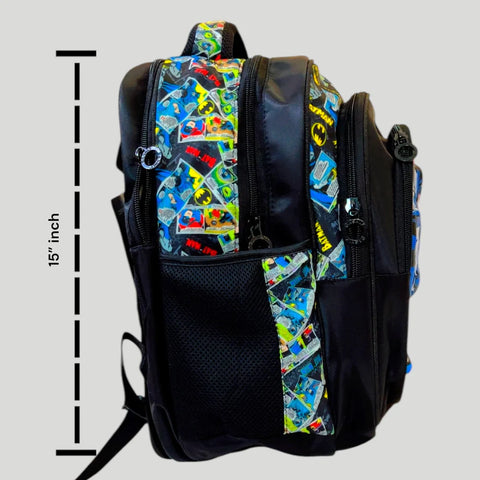 Batman Superhero School Bag For Grade KG & 1 MJ Toys