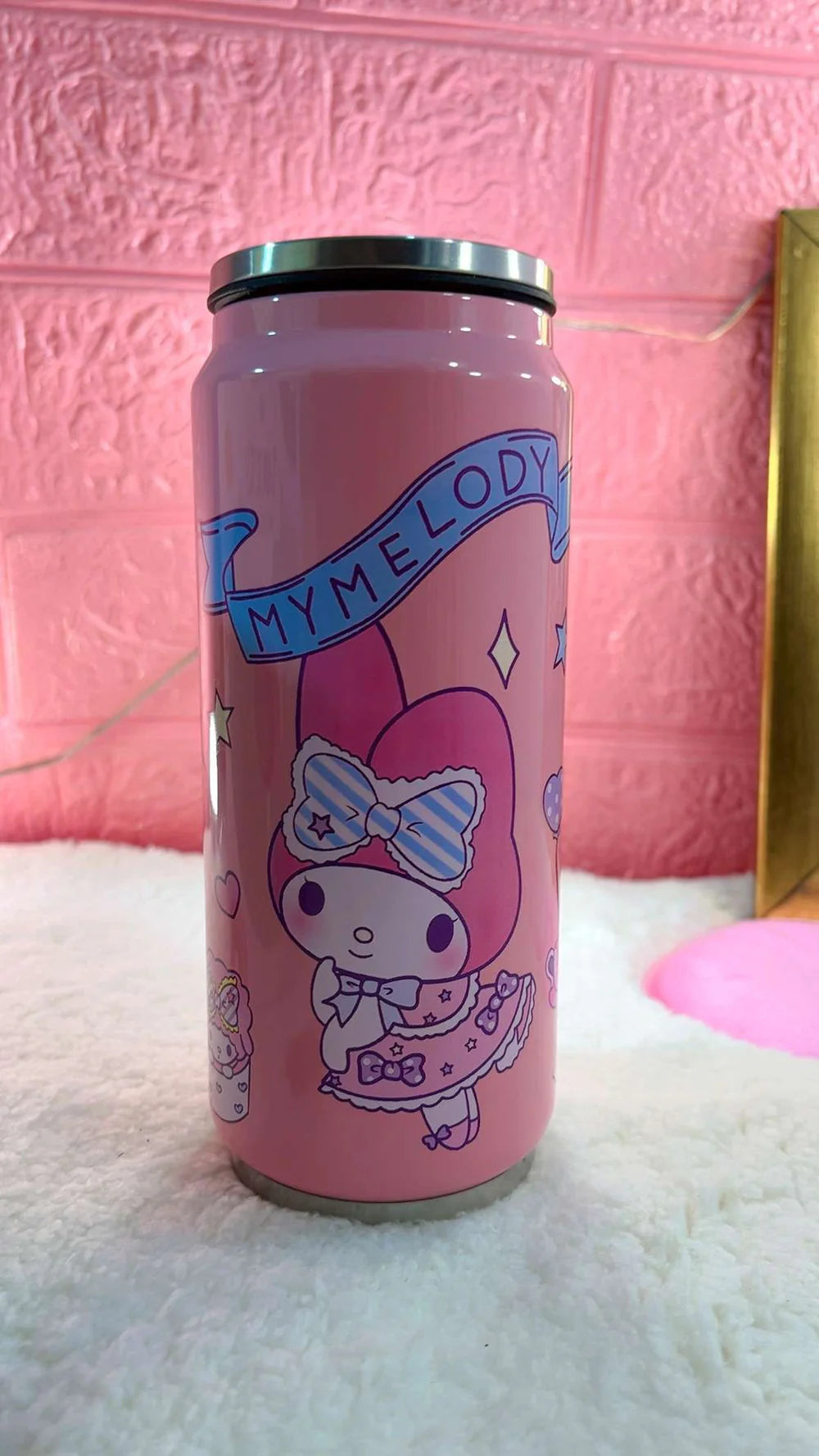 350ml Stainless Steel Cane Style Water Bottle – Insulated Hot & Cold Flask MJ Toys