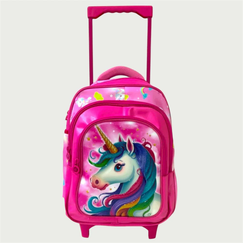 Unicorn School Trolley Bag for Kids Grade 1 & KG MJ Toys