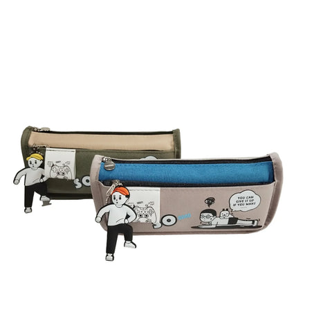 I'M SO GOOD Two Zipper Geometry Bag For Kids Boys MJ Toys