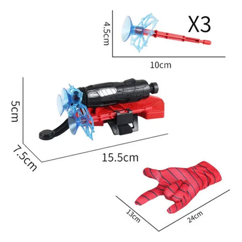 Spiderman Web Shooter Glove - Superhero Costume Toy MJ Toys