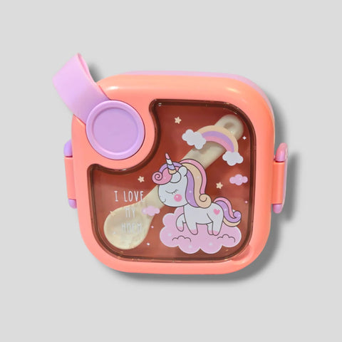 Unicorn Stainless Steel Lunch Box With Bowl and Spoon MJ Toys